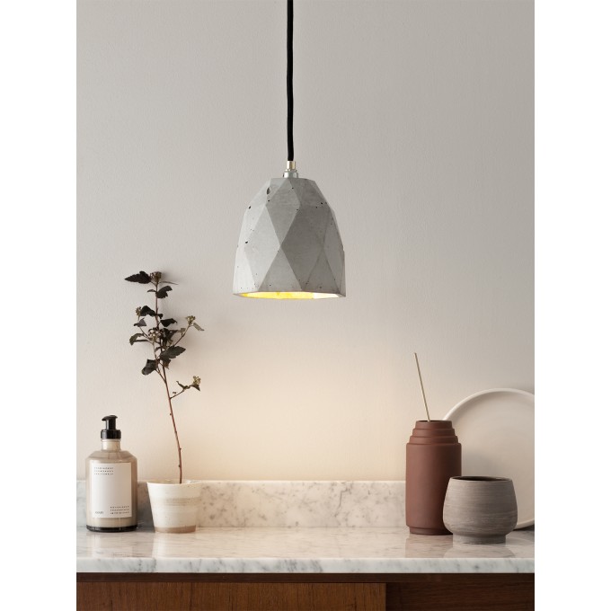 GANTlights - Betonlampe Hängelampe [T1] Lampe Gold ausgefallen