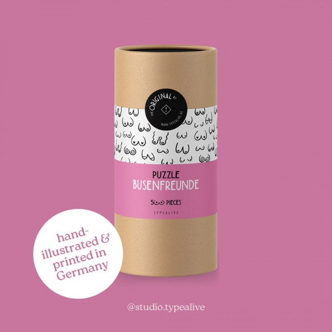 typealive / 500 Teile-Puzzle / BUSENFREUNDE / Feministisches Puzzle für Erwachsene