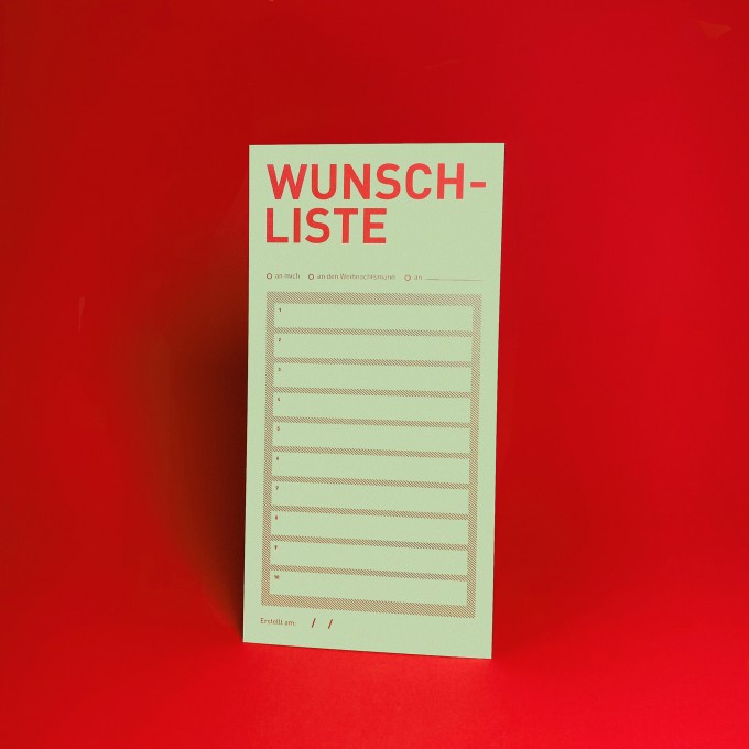 Bob and Uncle Design WUNSCHLISTE / Karte / 10er-Set