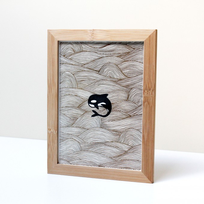 Handsignierte A5 Risographie "Orca" [umweltfreundlicher Artprint]