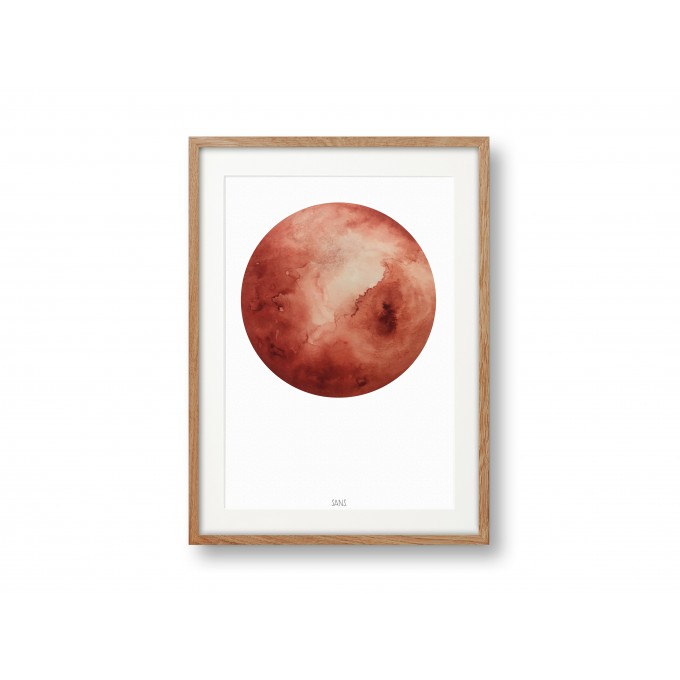 Aquarellposter, Mond DIN A3 - SANS.