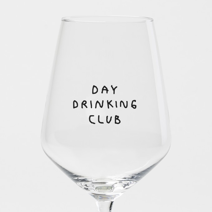 "Day Drinking Club" Weinglas by Johanna Schwarzer × selekkt