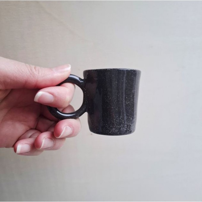 Skelini - handgemachte Espresso Tasse braun