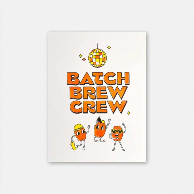 Riso-Poster Batch Brew Crew – Brunhilda