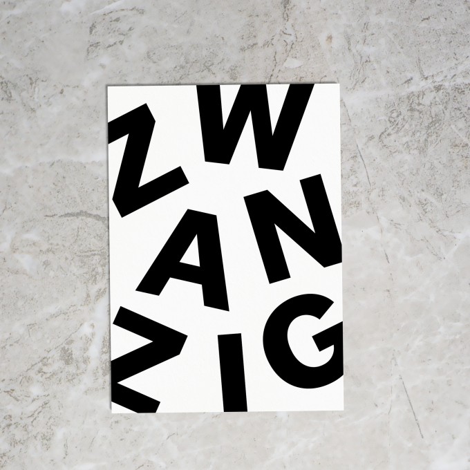 Loveisthenewblack — Postkarte "Zwanzig"