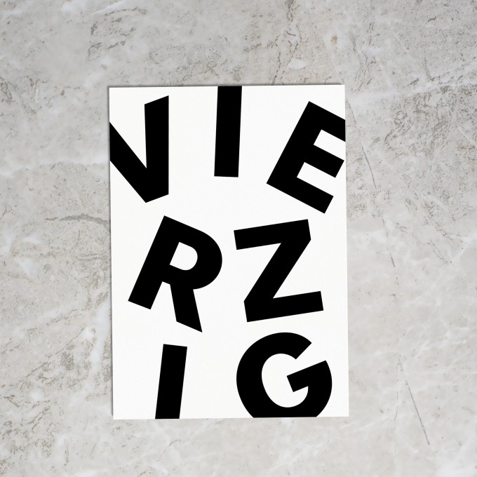 Loveisthenewblack — Postkarte "Vierzig"