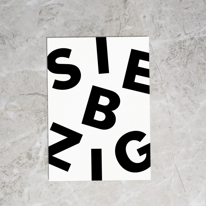 Loveisthenewblack — Postkarte "Siebzig"
