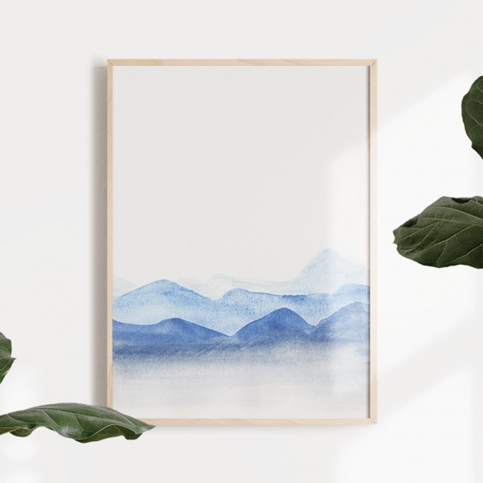BLÅAVA Print als hochwertiger Posterdruck im skandinavischen Stil von Skanemarie