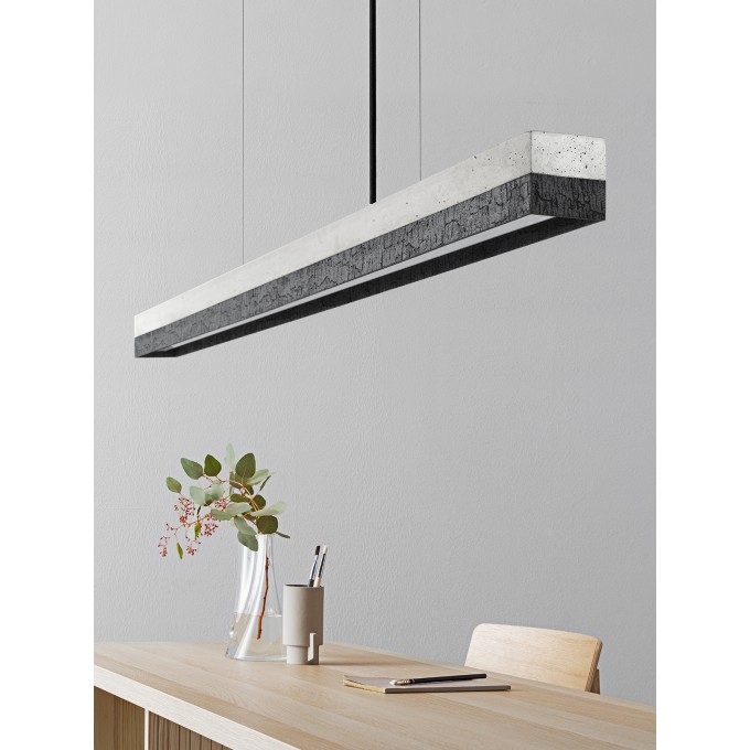 GANTlights - Beton Hängeleuchte [C-Serie]Burned Lampe minimalistisch