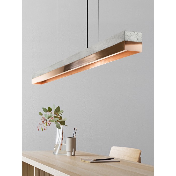 GANTlights - Beton Hängeleuchte [C-Serie]Copper Lampe minimalistisch