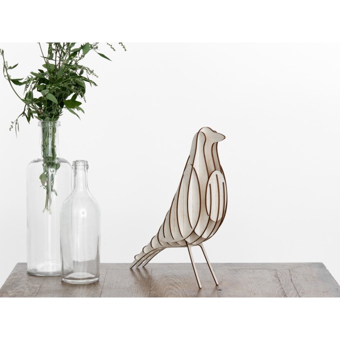GANTlights - DIY Stecksatz [H2] Vogel Dekoration Birke