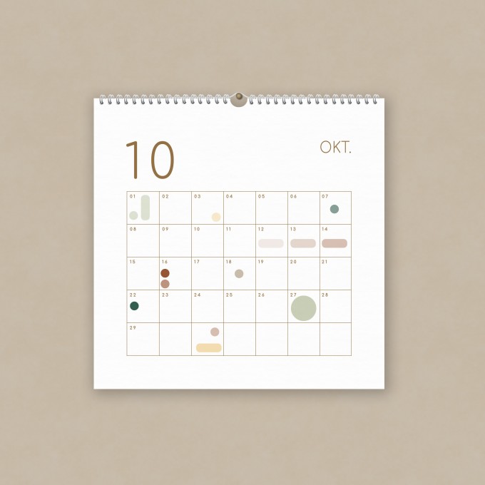 Geburtstagskalender mit Aufkleber - groß - SANS.