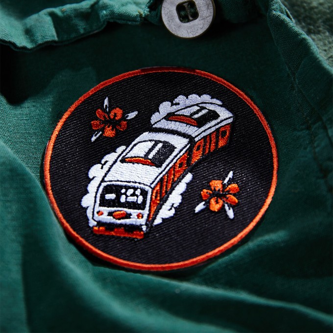 Patch - Aufnäher zum Bügeln - Yamanote sen, 7 cm -  Heldbergs Games	