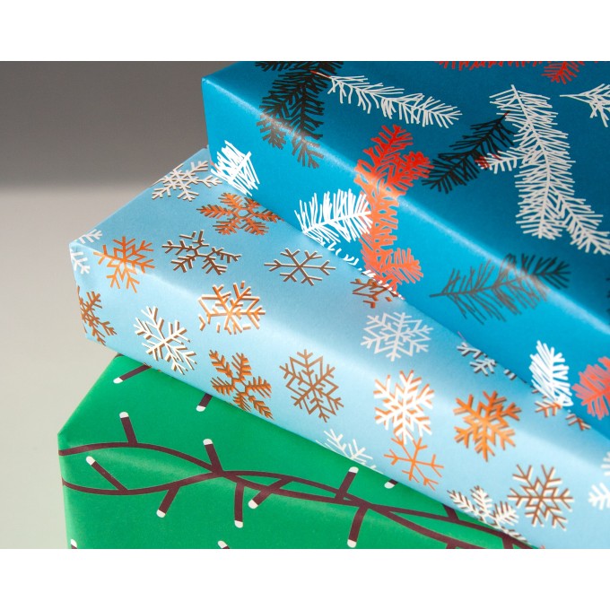 3er Set Geschenkpapier Weihnachten // Papaya paper products