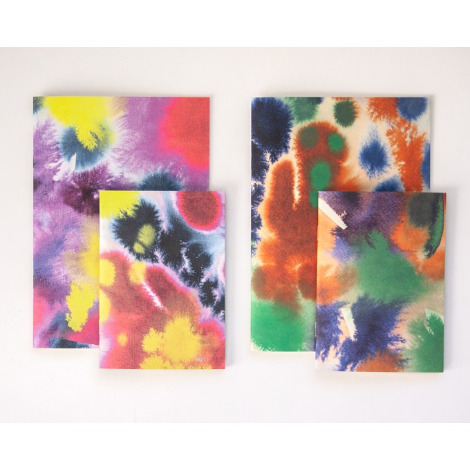 4er Set Notizhefte Aquarell // Papaya paper products
