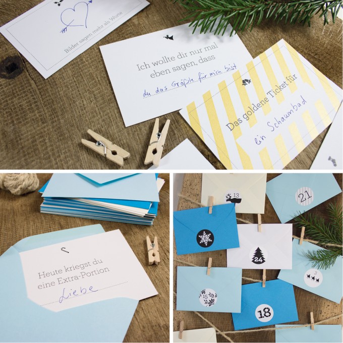 Bow & Hummingbird Adventskalender Eisblau