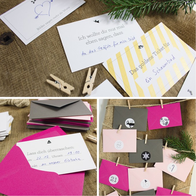 Bow & Hummingbird Adventskalender Pink/Graphit