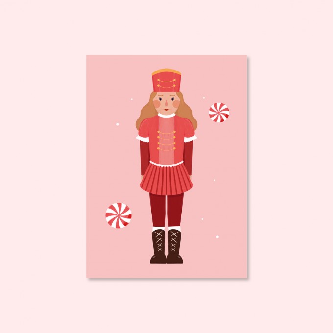 Nussknackerin / Postkarte A6 / Svea Hansohn Illustration