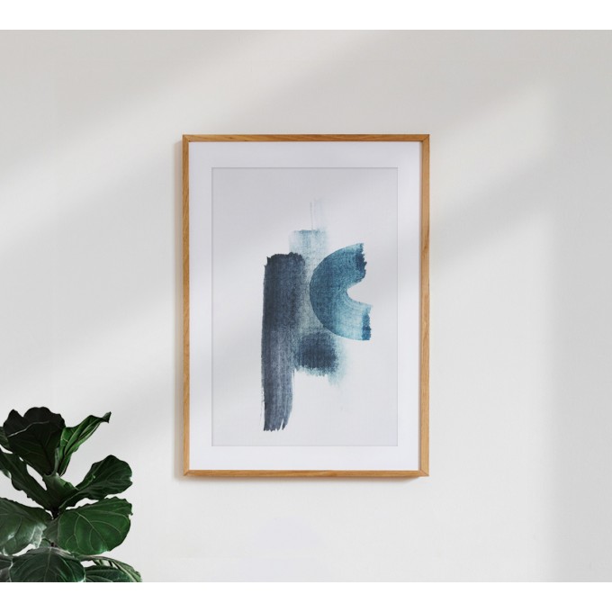 nahili ARTPRINT/POSTER "Aquarelle Meets Pencil - Strokes" (DIN A1/A3 & 50x70cm) abstrakter Druck Illustration Zeichnung