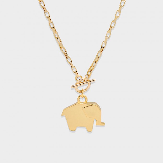 Valerie Chic - Origami 3D Elefant Vintage Kette
