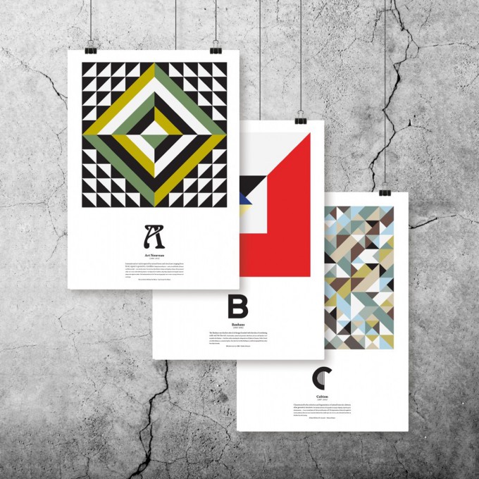 The True Type Kunst ABC Plakatserie (DIN A3)