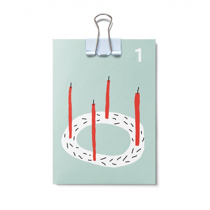 UNTER PINIEN – Mini Kärtchen Kalender