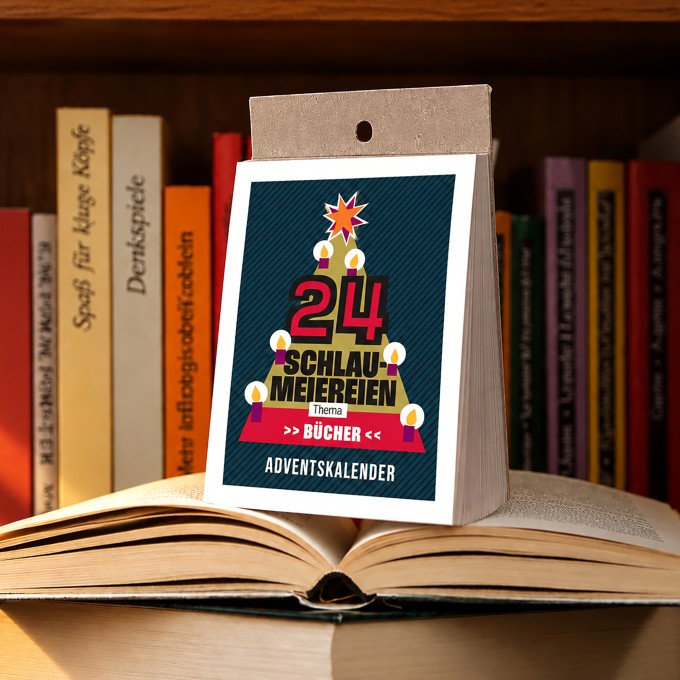 Schlaumeier-Adventskalender „Bücher“ – 24 Rätsel für Buchliebhaber