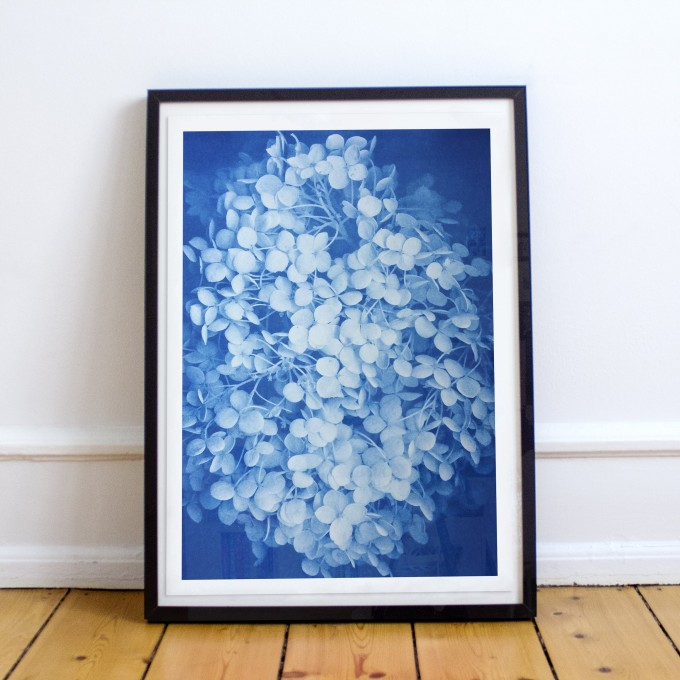 Risographie Poster – ARTPRINT HORTENSIE
 – HERR & FRAU RIO