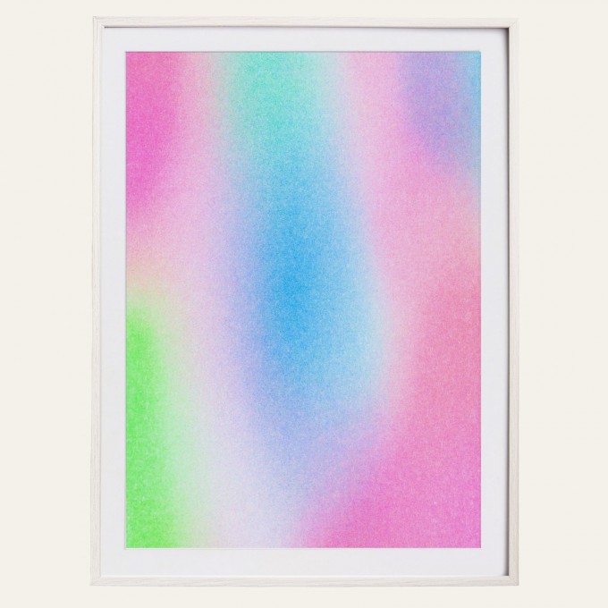 Happy Aqua Artprint Poster DIN A3 – HERR & FRAU RIO
