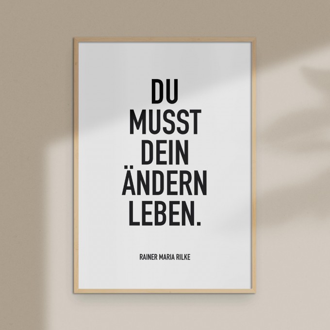 Amy & Kurt Berlin A4 Artprint "Ändern leben"
