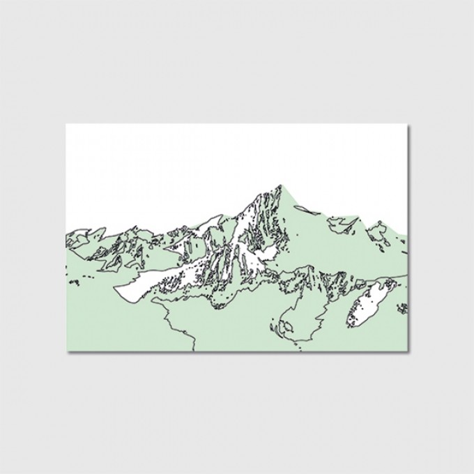 ZEITLOOPS "Alpen", Poster ca. A4 / A3
