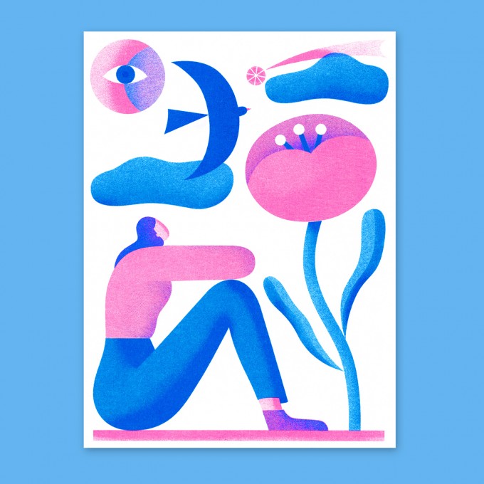 Anne Albert – Wishes – Riso-Druck (12,7 x 17 cm)