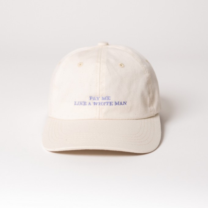Pay me like a white man Premium Dad Cap - beige & lavender - arrel
