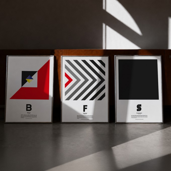 Kunst ABC Plakatserie (DIN A3) Digitaldruck – The True Type 