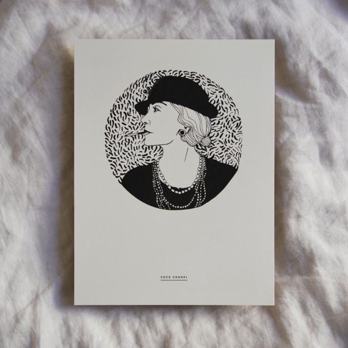Coco – Art Print – Inspiring women in history Edition (schleunbertxlinus)