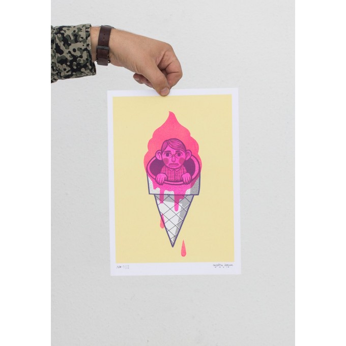Martin Krusche – Stencil Artprint »Eisleben« DIN A4