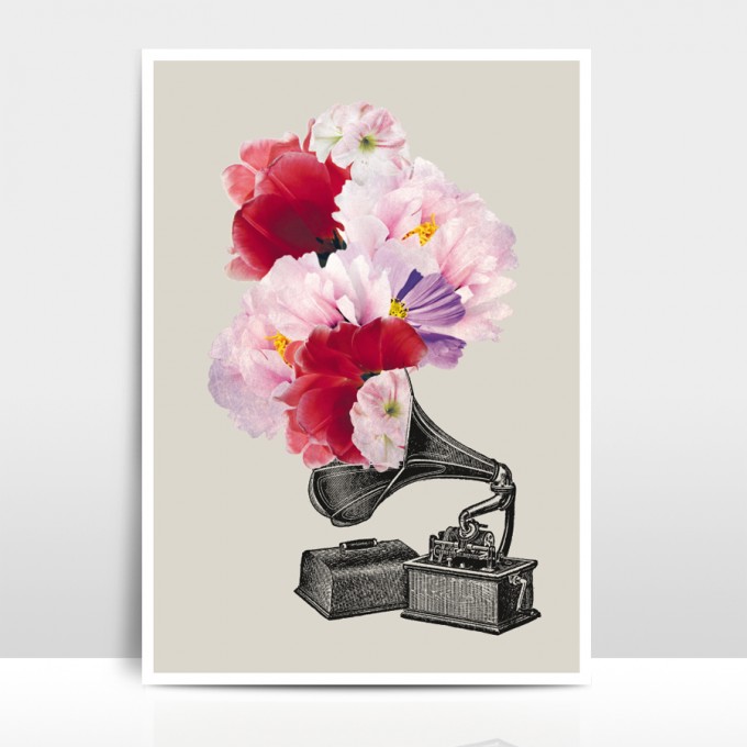 Amy & Kurt Berlin A3 Artprint "Blumophon"
