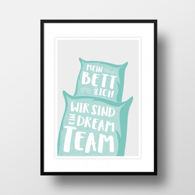 Amy & Kurt Berlin A4 Artprint "Dreamteam"