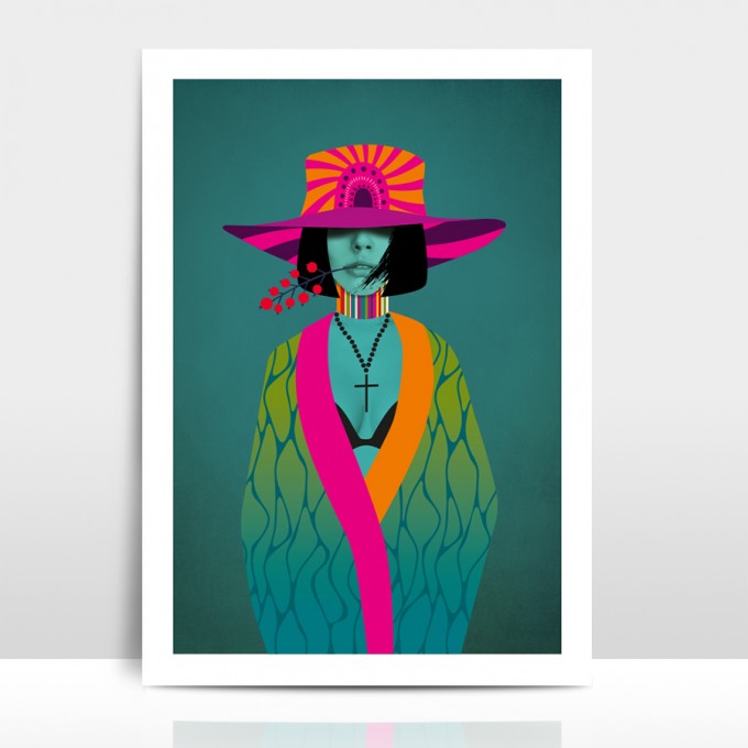 Amy & Kurt Berlin Artprint "Neon Stella"
