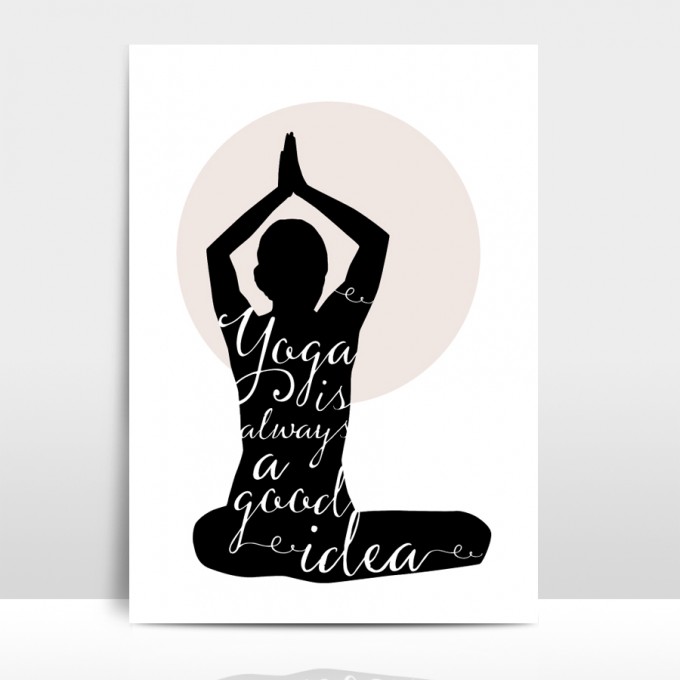Amy & Kurt Berlin A3 Artprint "Yoga"