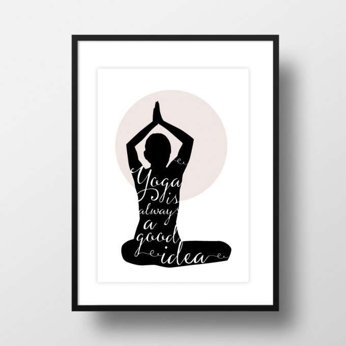 Amy & Kurt Berlin A4 Artprint "Yoga"