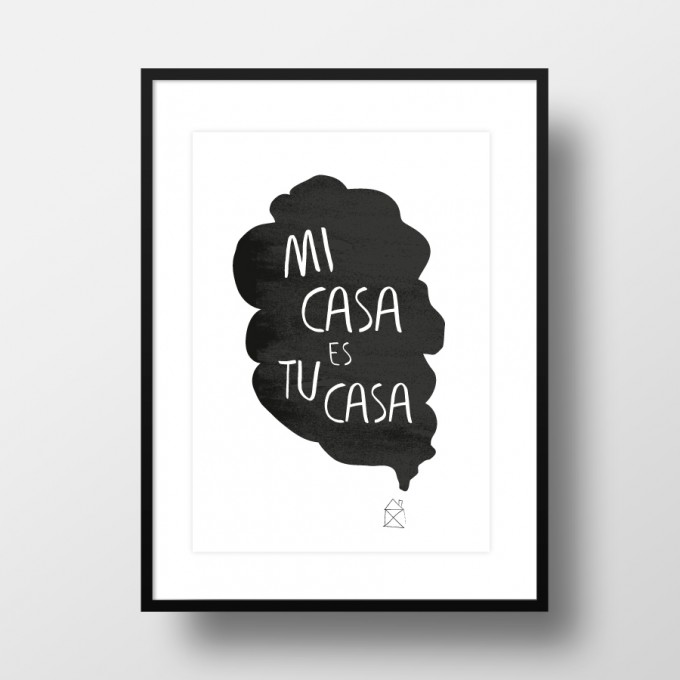 Amy & Kurt Berlin A4 Artprint "Mi casa"