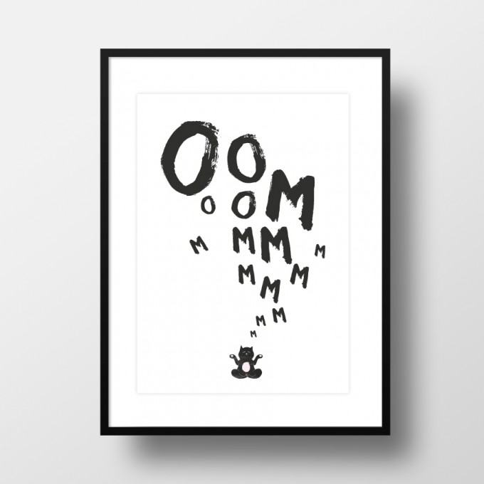 Amy & Kurt Berlin A4 Artprint "Ooommmm"