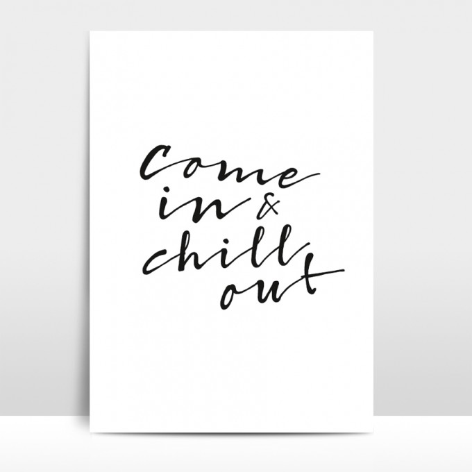Amy & Kurt Berlin A3 Artprint "Chill out"