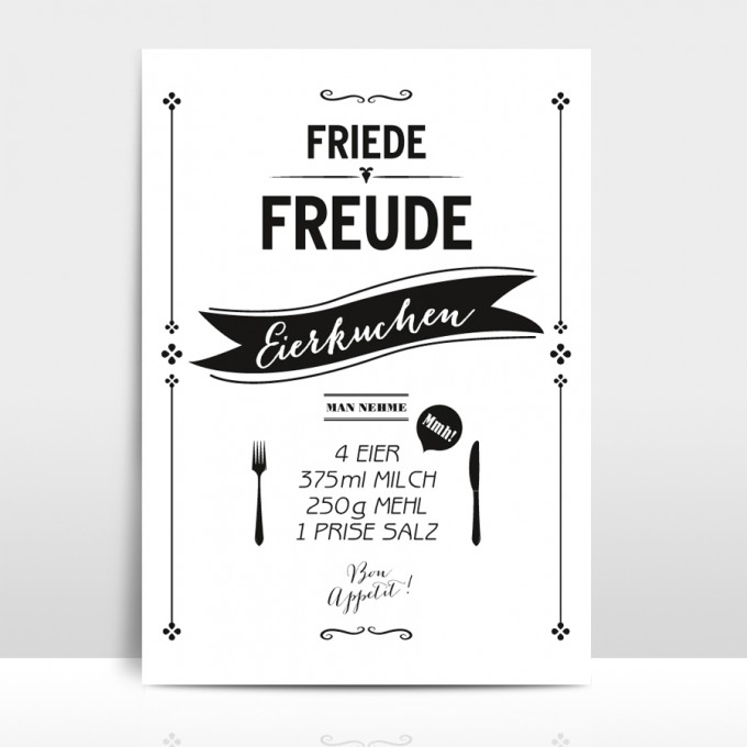 Amy & Kurt Berlin A3 Artprint "Eierkuchen"