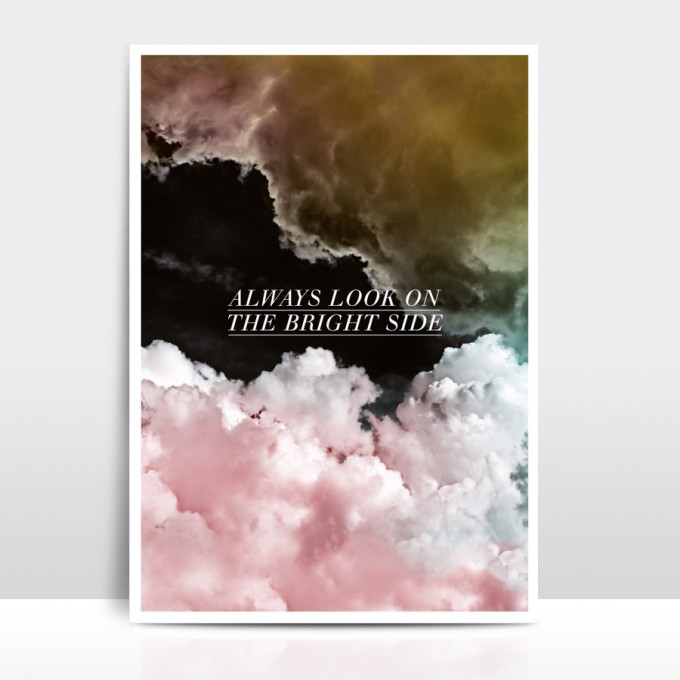 Amy & Kurt Berlin A4 Artprint "Rosa Wolken"