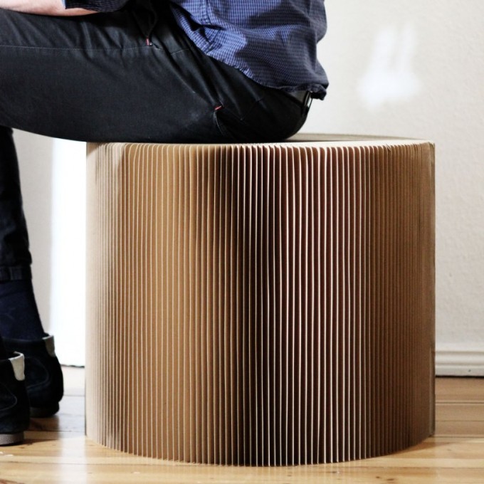 onlydesign Favino medium XL, Hocker/Tisch, Stuhl, Papierstuhl.