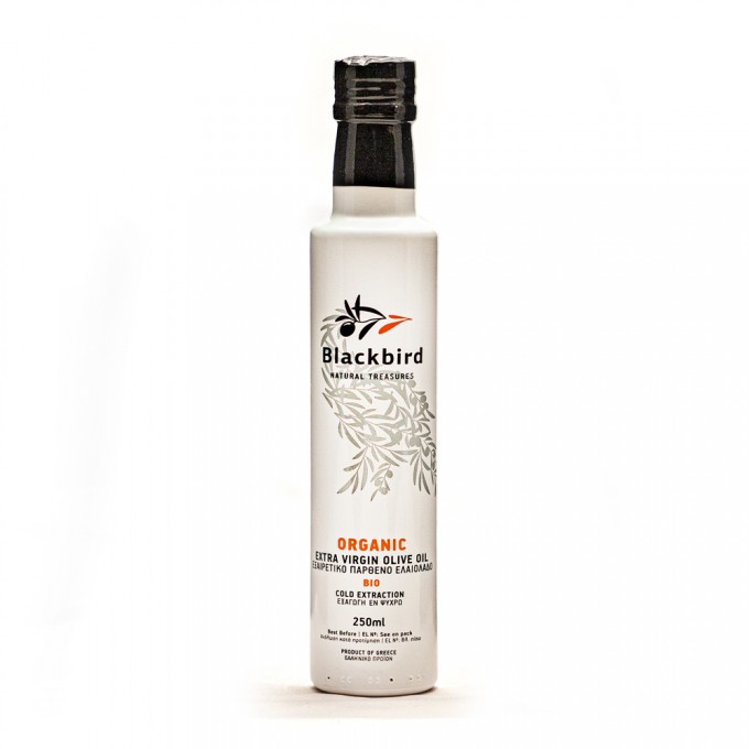 BLACKBIRD Olivenöl Extra Nativ BIO 
250 ml Flasche