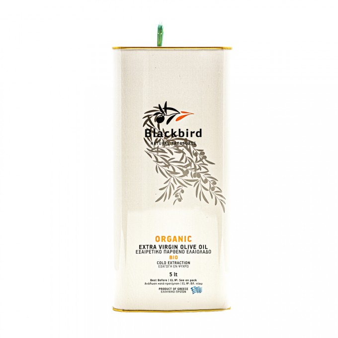 BLACKBIRD Olivenöl Extra Nativ BIO -
5 ltr. Vorratskanister