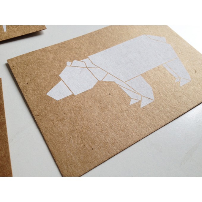 moij design Grußkarte mit Origamimotiv